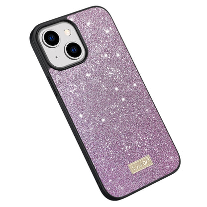 SULADA PC+TPU Leather Glitter Phone Case, For iPhone 14, For iPhone 14 Plus, For iPhone 14 Pro, For iPhone 14 Pro Max