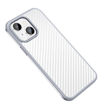 SULADA Carbon Fiber Textured Shockproof Metal + TPU Frame Case, For iPhone 14, For iPhone 14 Plus, For iPhone 14 Pro, For iPhone 14 Pro Max