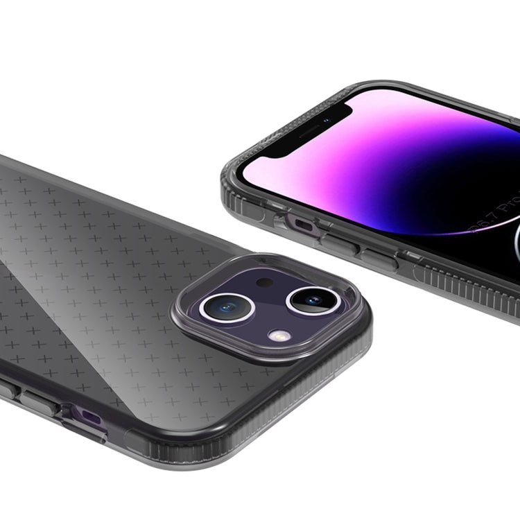 Grid Pattern Transparent TPU Phone Case, For iPhone 14, For iPhone 14 Plus, For iPhone 14 Pro, For iPhone 14 Pro Max