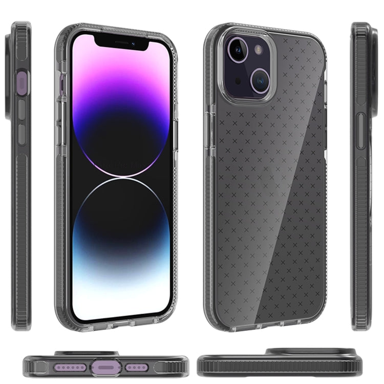 Grid Pattern Transparent TPU Phone Case, For iPhone 14, For iPhone 14 Plus, For iPhone 14 Pro, For iPhone 14 Pro Max