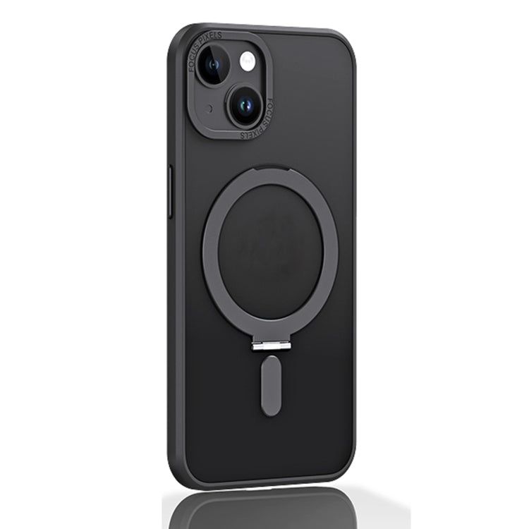 Skin Feel MagSafe Shockproof Protective Phone Case with Holder, For iPhone 14, For iPhone 14 Plus, For iPhone 14 Pro, For iPhone 14 Pro Max