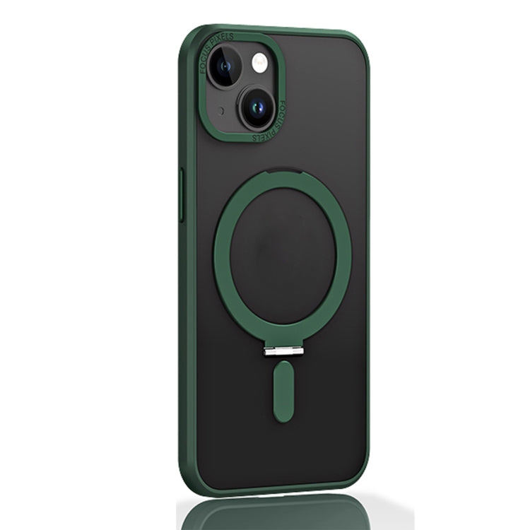 Skin Feel MagSafe Shockproof Protective Phone Case with Holder, For iPhone 14, For iPhone 14 Plus, For iPhone 14 Pro, For iPhone 14 Pro Max