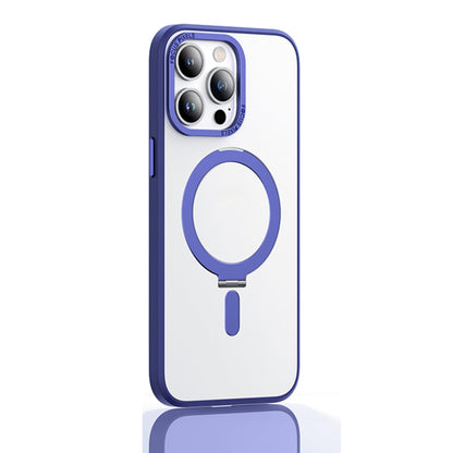 Skin Feel MagSafe Shockproof Protective Phone Case with Holder, For iPhone 14, For iPhone 14 Plus, For iPhone 14 Pro, For iPhone 14 Pro Max