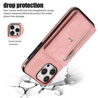 Zipper RFID Card Slot Phone Case with Short Lanyard, For iPhone 12 mini, For iPhone 12 / 12 Pro, For iPhone 12 Pro Max, For iPhone 11, For iPhone 11 Pro, For iPhone 11 Pro Max