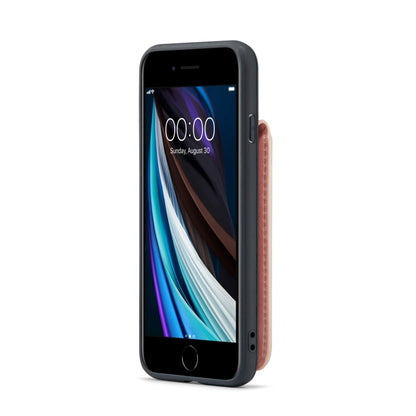Fierre Shann Crazy Horse Card Holder Back Cover PU Phone Case, For iPhone SE 2022 / 2020 / 7 / 8