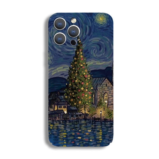 Precise Hole Oil Painting Pattern PC Phone Case, For iPhone 15 Pro Max, For iPhone 15 Pro, For iPhone 15 Plus, For iPhone 15, For iPhone 14 Plus