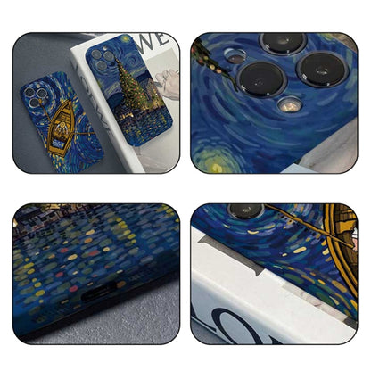 Precise Hole Oil Painting Pattern PC Phone Case, For iPhone 15 Pro Max, For iPhone 15 Pro, For iPhone 15 Plus, For iPhone 15, For iPhone 14 Plus