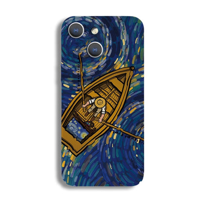 Precise Hole Oil Painting Pattern PC Phone Case, For iPhone 15 Pro Max, For iPhone 15 Pro, For iPhone 15 Plus, For iPhone 15, For iPhone 14 Plus