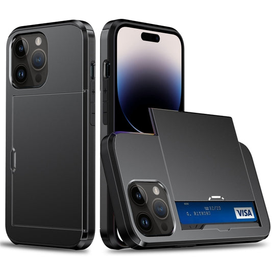 Shockproof Armor Phone Case with Slide Card Slot