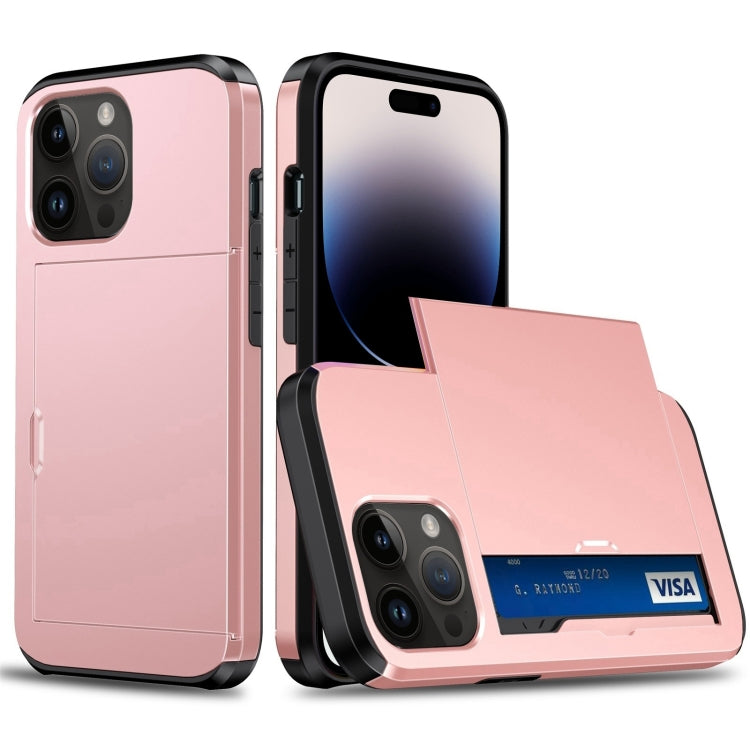 Shockproof Armor Phone Case with Slide Card Slot