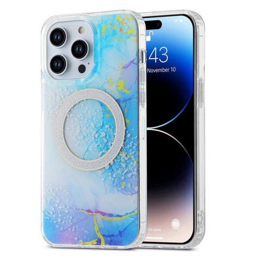 Dual-side IMD Marble Magsafe Phone Case, For iPhone 15 Pro Max, For iPhone 14, For iPhone 15 Pro, For iPhone 14 Pro, For iPhone 14 Pro Max, For iPhone 15 Plus