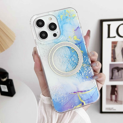 Dual-side IMD Marble Magsafe Phone Case, For iPhone 15 Pro Max, For iPhone 14, For iPhone 15 Pro, For iPhone 14 Pro, For iPhone 14 Pro Max, For iPhone 15 Plus