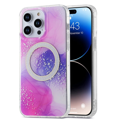 Dual-side IMD Marble Magsafe Phone Case, For iPhone 15 Pro Max, For iPhone 14, For iPhone 15 Pro, For iPhone 14 Pro, For iPhone 14 Pro Max, For iPhone 15 Plus