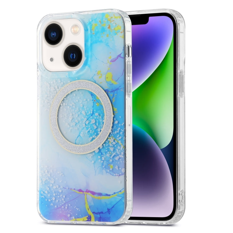 Dual-side IMD Marble Magsafe Phone Case, For iPhone 15 Pro Max, For iPhone 14, For iPhone 15 Pro, For iPhone 14 Pro, For iPhone 14 Pro Max, For iPhone 15 Plus