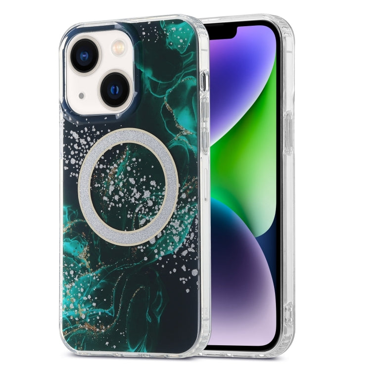 Dual-side IMD Marble Magsafe Phone Case, For iPhone 15 Pro Max, For iPhone 14, For iPhone 15 Pro, For iPhone 14 Pro, For iPhone 14 Pro Max, For iPhone 15 Plus
