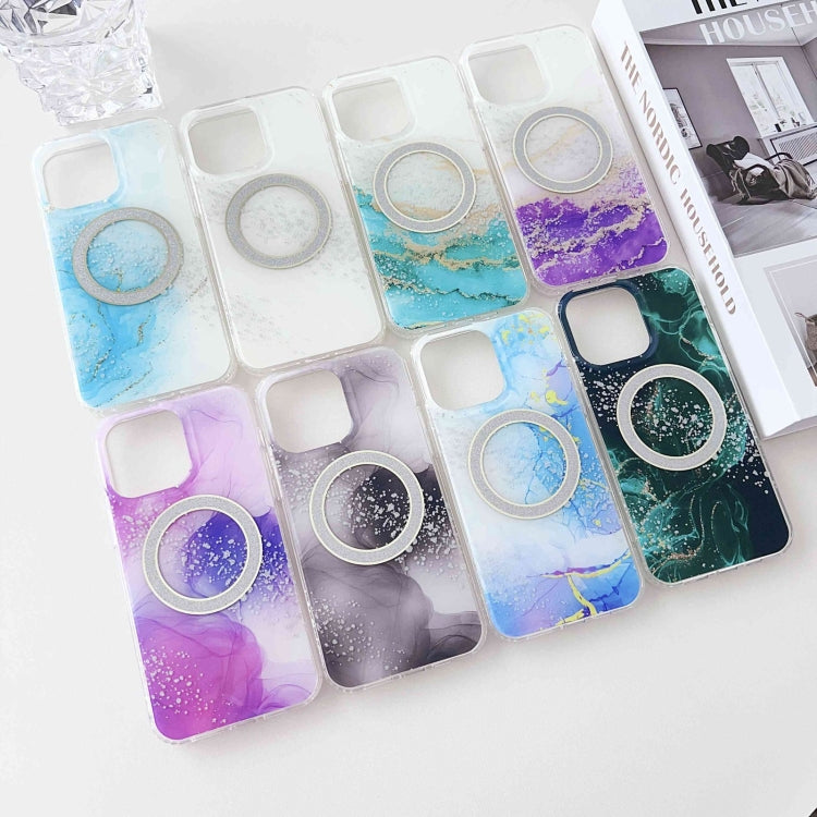 Dual-side IMD Marble Magsafe Phone Case, For iPhone 15 Pro Max, For iPhone 14, For iPhone 15 Pro, For iPhone 14 Pro, For iPhone 14 Pro Max, For iPhone 15 Plus