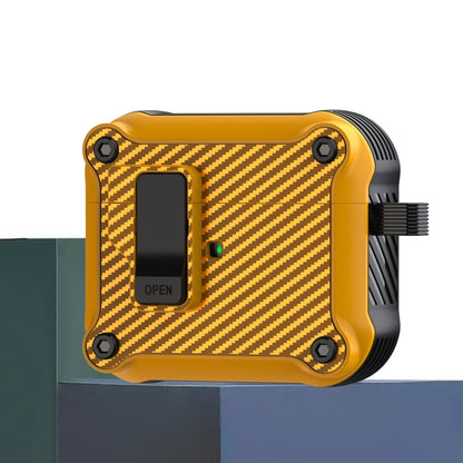 Carbon Fiber Magnetic Automatic Switch Earphone Protective Case, For AirPods 4, For AirPods Pro 2, For AirPods 3, For AirPods Pro, For AirPods 1 / 2