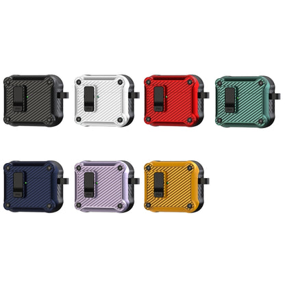Carbon Fiber Magnetic Automatic Switch Earphone Protective Case, For AirPods 4, For AirPods Pro 2, For AirPods 3, For AirPods Pro, For AirPods 1 / 2