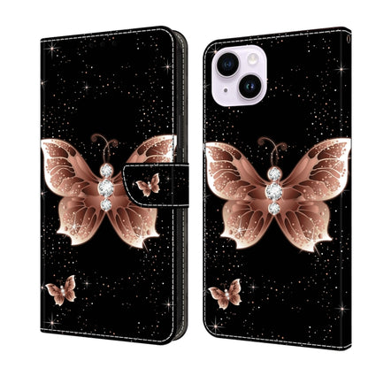 Crystal 3D Shockproof Protective Leather Phone Case