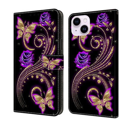 Crystal 3D Shockproof Protective Leather Phone Case