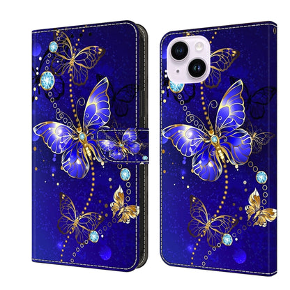 Crystal 3D Shockproof Protective Leather Phone Case