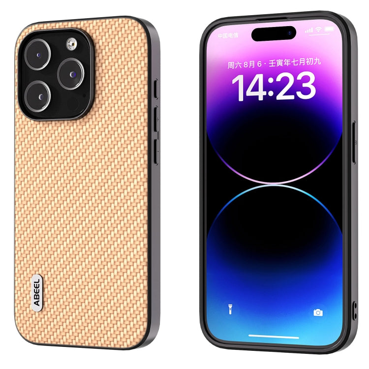 ABEEL Carbon Fiber Texture Protective Phone Case, For iPhone 15 Pro Max, For iPhone 15 Pro, For iPhone 15, For iPhone 14 Pro, For iPhone 15 Plus, For iPhone 14 Pro Max