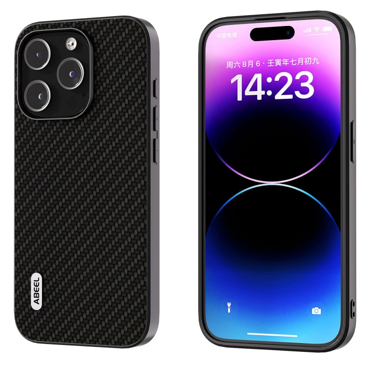 ABEEL Carbon Fiber Texture Protective Phone Case, For iPhone 15 Pro Max, For iPhone 15 Pro, For iPhone 15, For iPhone 14 Pro, For iPhone 15 Plus, For iPhone 14 Pro Max