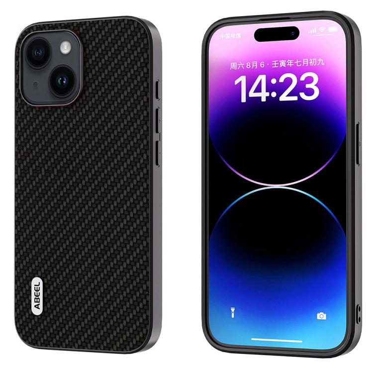 ABEEL Carbon Fiber Texture Protective Phone Case, For iPhone 15 Pro Max, For iPhone 15 Pro, For iPhone 15, For iPhone 14 Pro, For iPhone 15 Plus, For iPhone 14 Pro Max