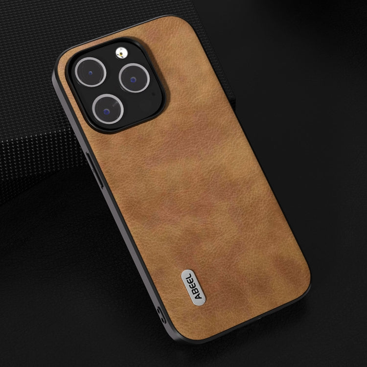 ABEEL Retro Litchi Texture PU Phone Case, For iPhone 15 Pro Max, For iPhone 15 Pro, For iPhone 15 Plus, For iPhone 15, For iPhone 14 Plus, For iPhone 14, For iPhone 14 Pro, For iPhone 14 Pro Max