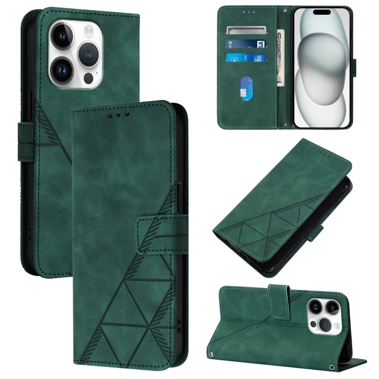 Crossbody 3D Embossed Flip Leather Phone Case