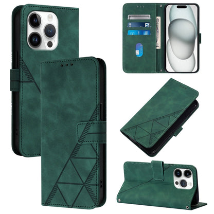 Crossbody 3D Embossed Flip Leather Phone Case
