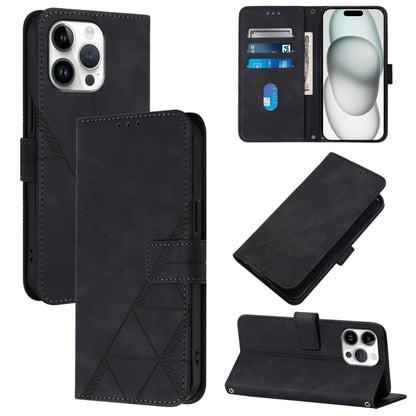 Crossbody 3D Embossed Flip Leather Phone Case