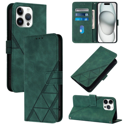 Crossbody 3D Embossed Flip Leather Phone Case