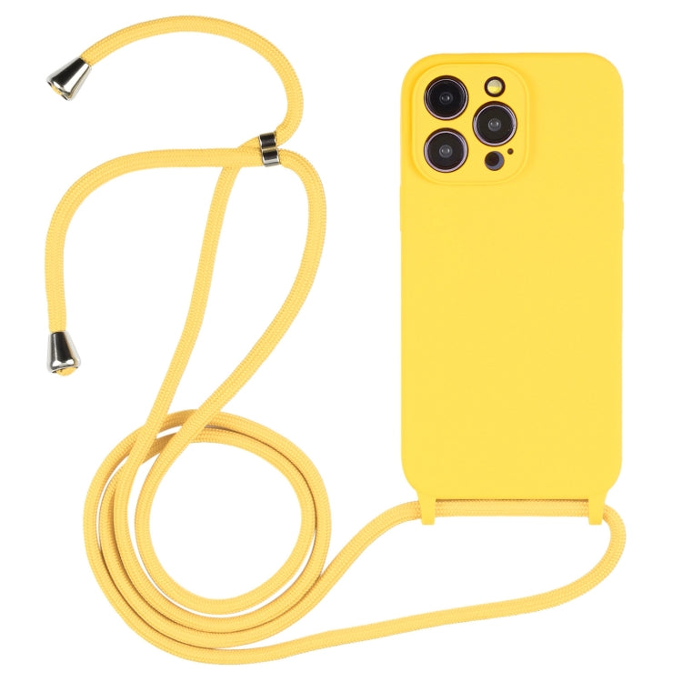 Crossbody Lanyard Liquid Silicone Case, For iPhone 16, For iPhone 15 Pro Max, For iPhone 15 Pro