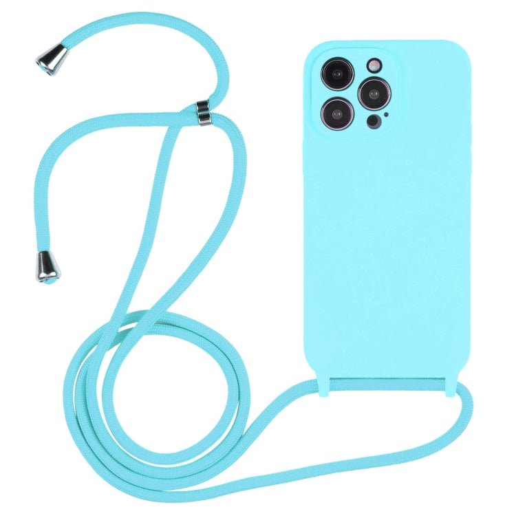 Crossbody Lanyard Liquid Silicone Case, For iPhone 16, For iPhone 15 Pro Max, For iPhone 15 Pro