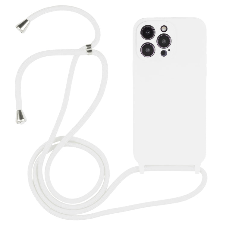 Crossbody Lanyard Liquid Silicone Case, For iPhone 16, For iPhone 15 Pro Max, For iPhone 15 Pro