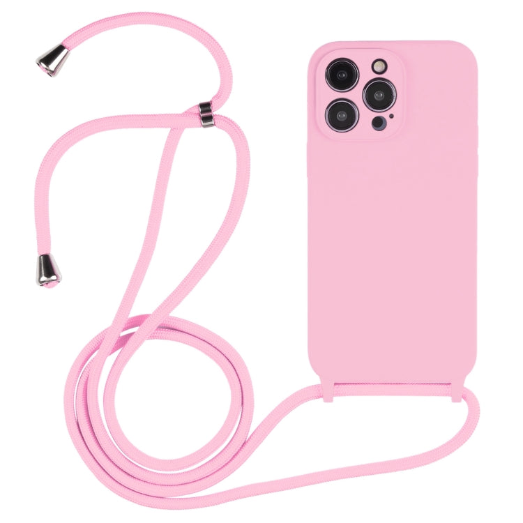 Crossbody Lanyard Liquid Silicone Case, For iPhone 16, For iPhone 15 Pro Max, For iPhone 15 Pro