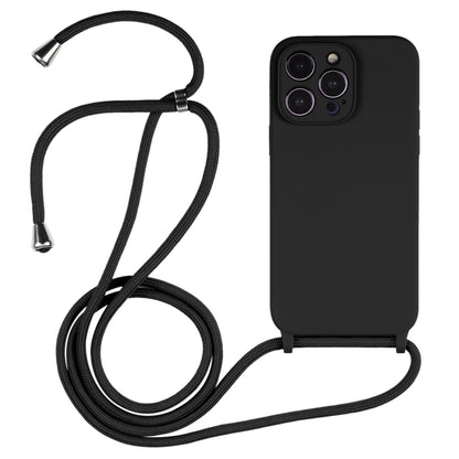 Crossbody Lanyard Liquid Silicone Case, For iPhone 16, For iPhone 15 Pro Max, For iPhone 15 Pro