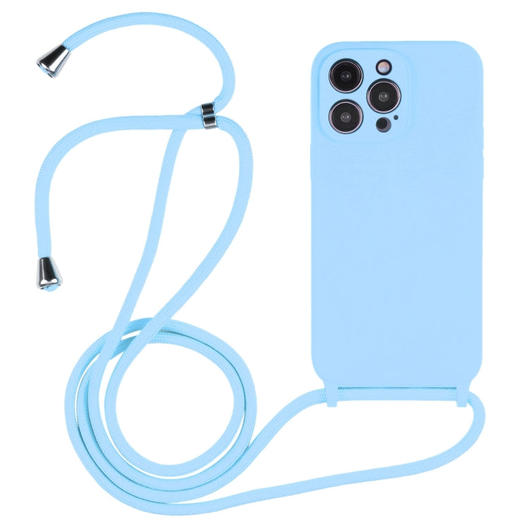 Crossbody Lanyard Liquid Silicone Case, For iPhone 16, For iPhone 15 Pro Max, For iPhone 15 Pro