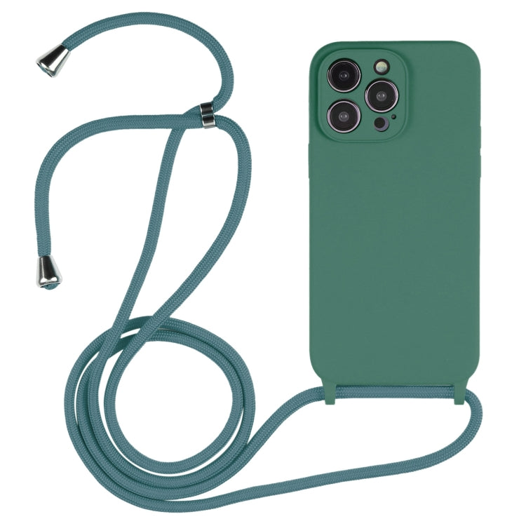 Crossbody Lanyard Liquid Silicone Case, For iPhone 16, For iPhone 15 Pro Max, For iPhone 15 Pro