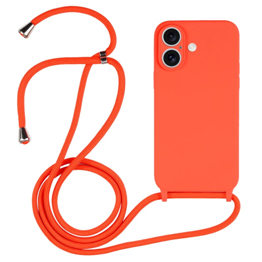 Crossbody Lanyard Liquid Silicone Case, For iPhone 16, For iPhone 15 Pro Max, For iPhone 15 Pro