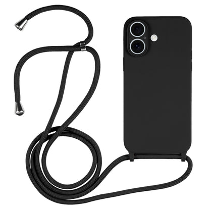 Crossbody Lanyard Liquid Silicone Case, For iPhone 16, For iPhone 15 Pro Max, For iPhone 15 Pro