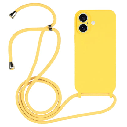 Crossbody Lanyard Liquid Silicone Case, For iPhone 16, For iPhone 15 Pro Max, For iPhone 15 Pro