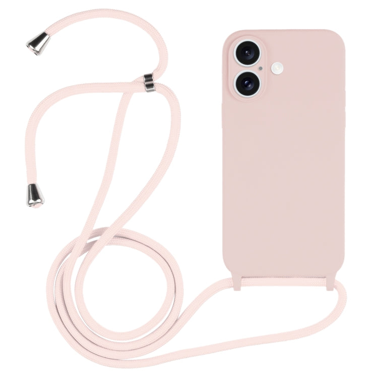 Crossbody Lanyard Liquid Silicone Case, For iPhone 16, For iPhone 15 Pro Max, For iPhone 15 Pro