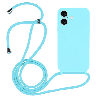 Crossbody Lanyard Liquid Silicone Case, For iPhone 16, For iPhone 15 Pro Max, For iPhone 15 Pro