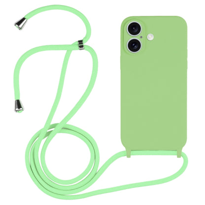 Crossbody Lanyard Liquid Silicone Case, For iPhone 16, For iPhone 15 Pro Max, For iPhone 15 Pro