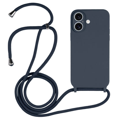 Crossbody Lanyard Liquid Silicone Case, For iPhone 16, For iPhone 15 Pro Max, For iPhone 15 Pro