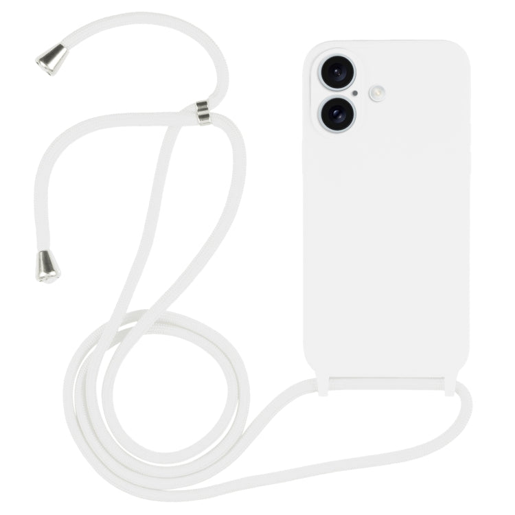Crossbody Lanyard Liquid Silicone Case, For iPhone 16, For iPhone 15 Pro Max, For iPhone 15 Pro