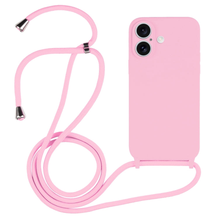 Crossbody Lanyard Liquid Silicone Case, For iPhone 16, For iPhone 15 Pro Max, For iPhone 15 Pro