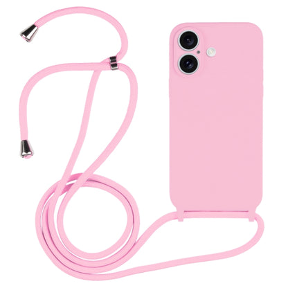 Crossbody Lanyard Liquid Silicone Case, For iPhone 16, For iPhone 15 Pro Max, For iPhone 15 Pro